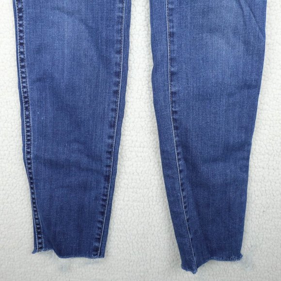 Madewell Jeans Womens 37 Blue High Rise Skinny Medium Wash Button Fly Stretchy - Picture 3 of 13